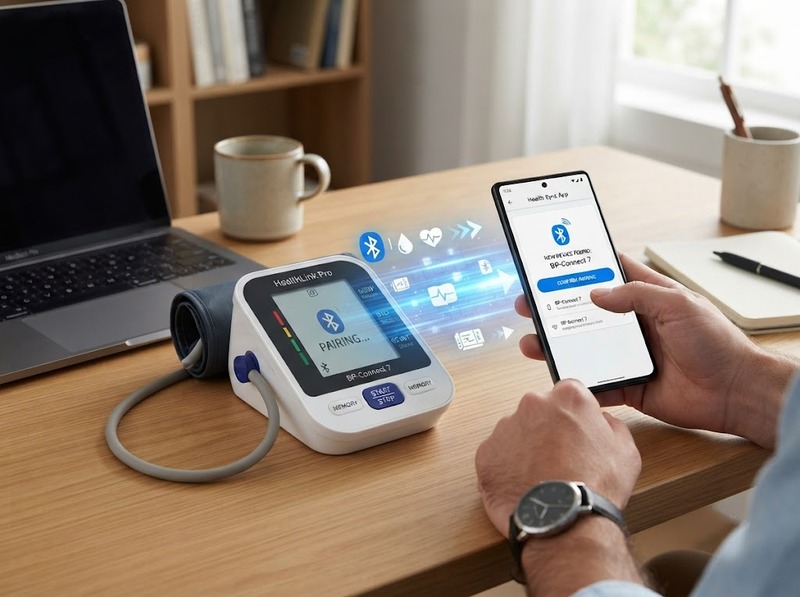 Cách kết nối máy đo huyết áp với điện thoại và ứng dụng theo dõi