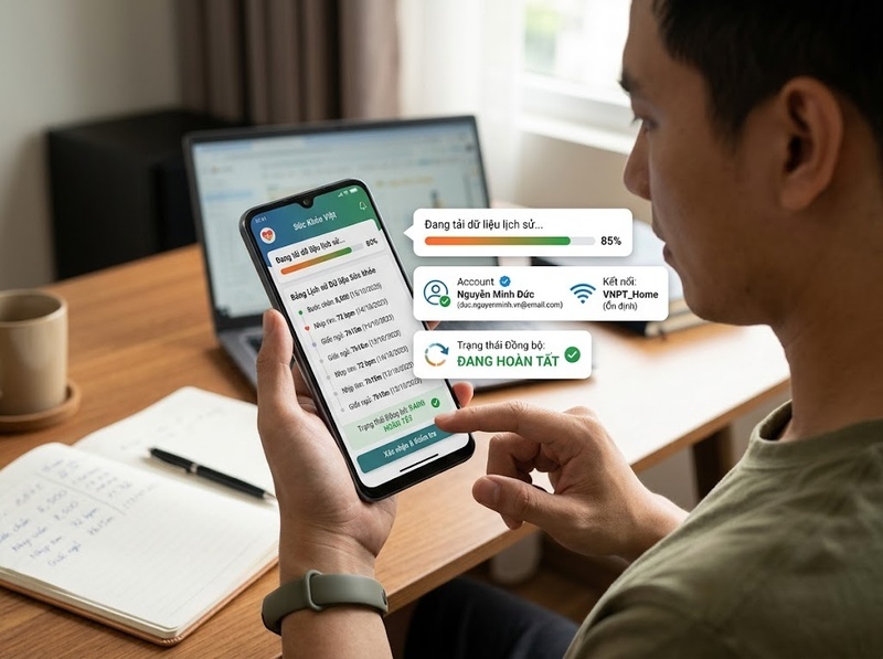 Cách khôi phục dữ liệu ứng dụng sức khỏe từ tài khoản hoặc bản sao lưu