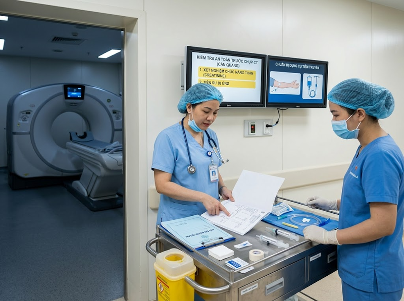 Chi phí chụp CT và các khoản có thể phát sinh ngoài giá niêm yết