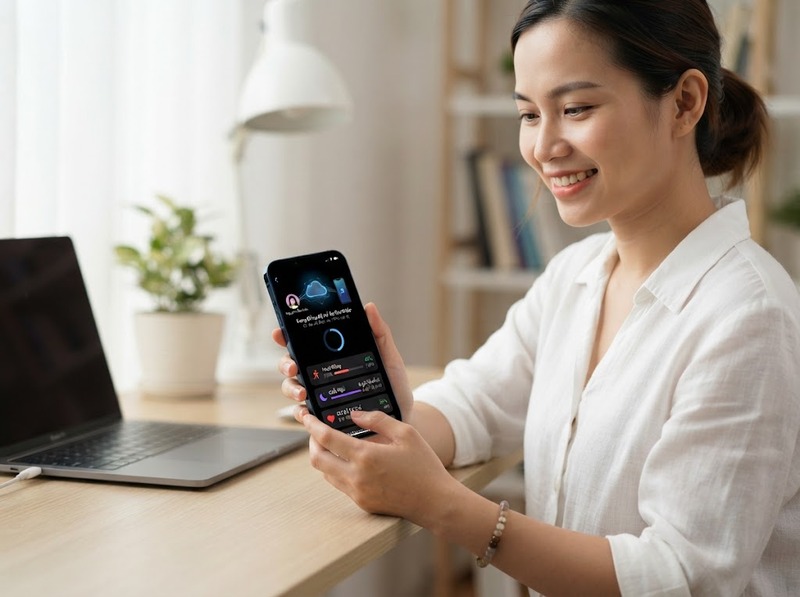 Chuyển dữ liệu sức khỏe sang điện thoại mới bằng tài khoản hay bản sao lưu?