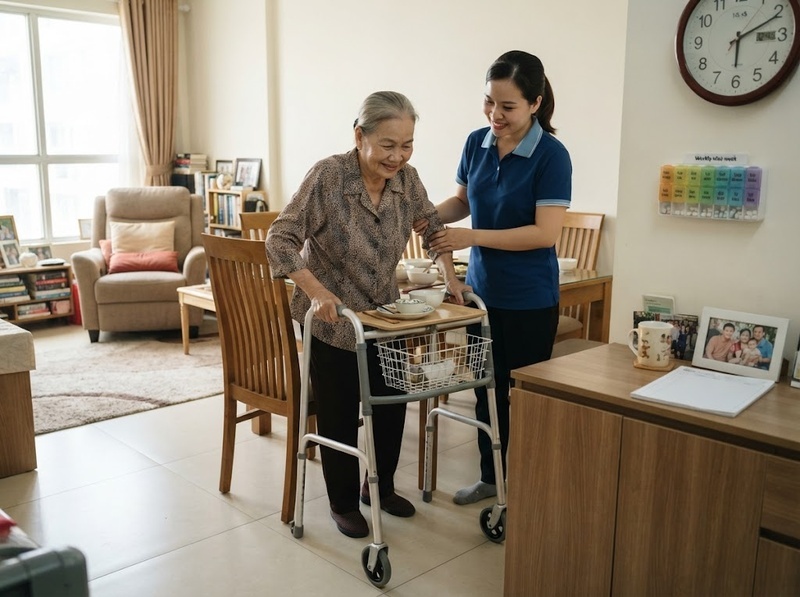 Có nên thuê chăm sóc người cao tuổi tại nhà cho gia đình bận rộn?