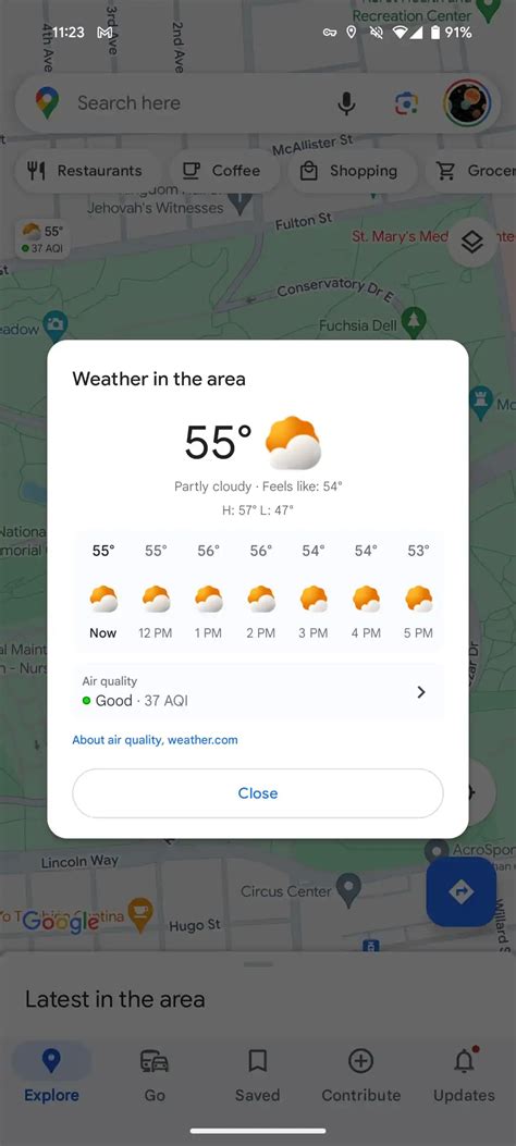 Mở Google Maps trên thiết bị