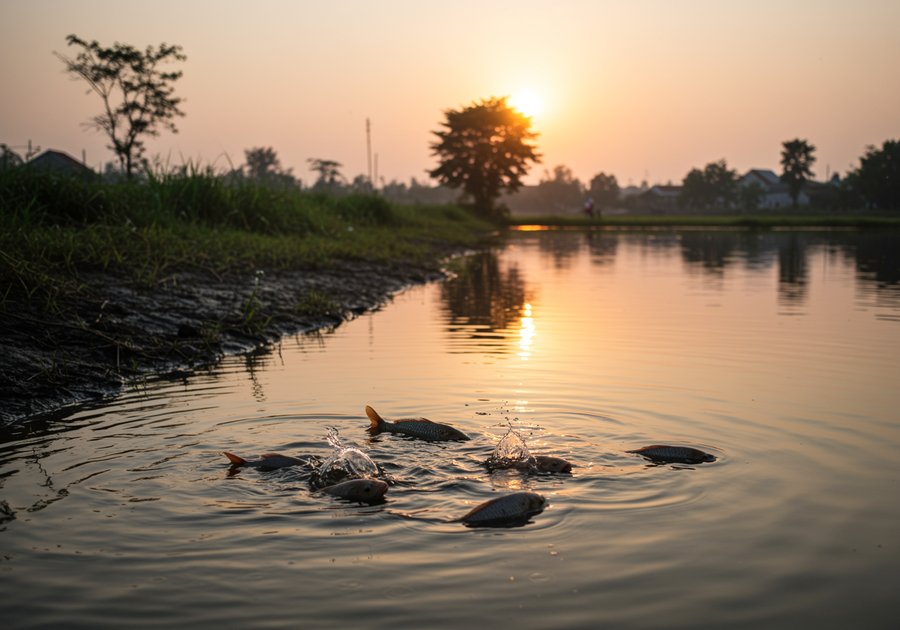 Xử lý ao hồ nuôi cá chép đúng kỹ thuật trước khi thả giống