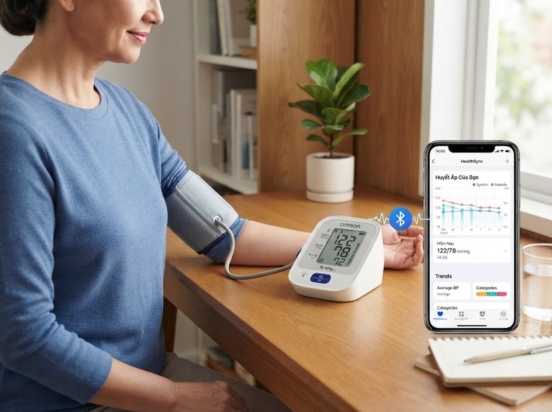Máy đo huyết áp có Bluetooth phù hợp với ai và lợi ích thực tế là gì?