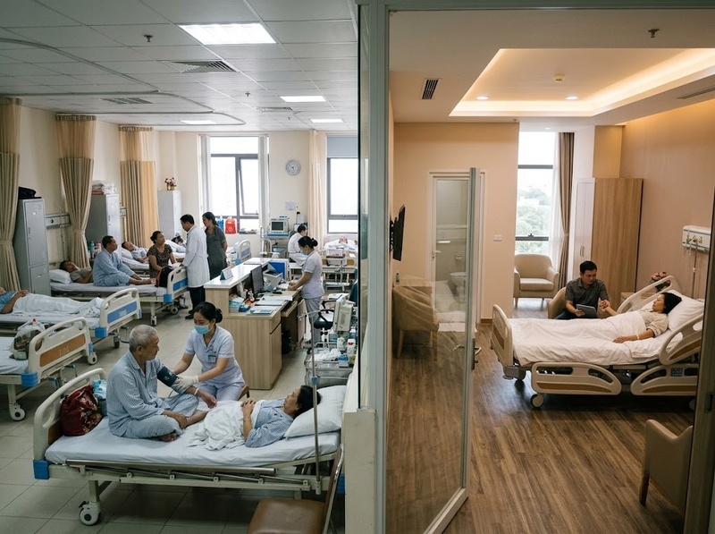 Nên chọn phòng bệnh dịch vụ hay phòng thường theo nhu cầu nào?