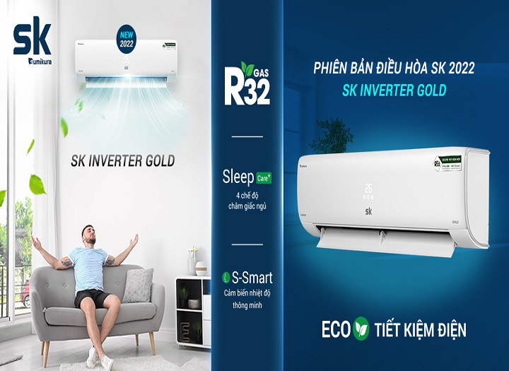 Nút tiết kiệm điện ở điều hòa Sumikura nằm ở đâu và cách dùng hiệu quả
