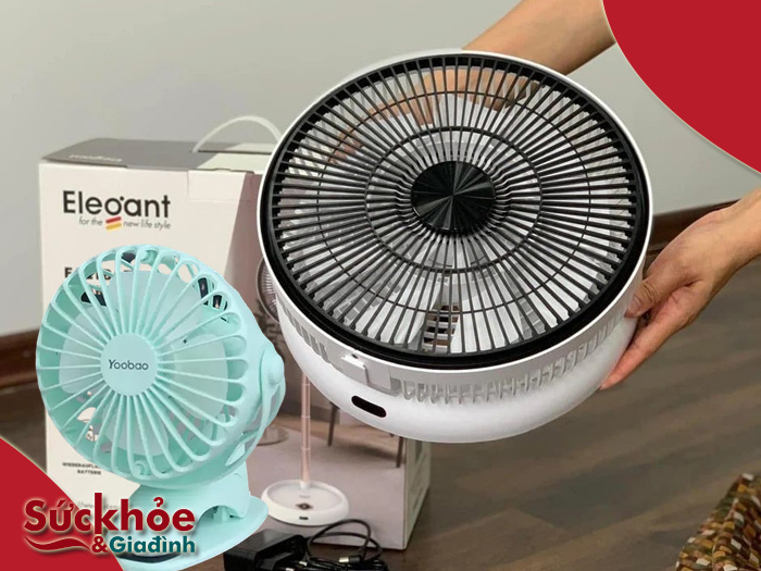 So sánh quạt tích điện Yoobao vs Elegant nên mua loại nào?