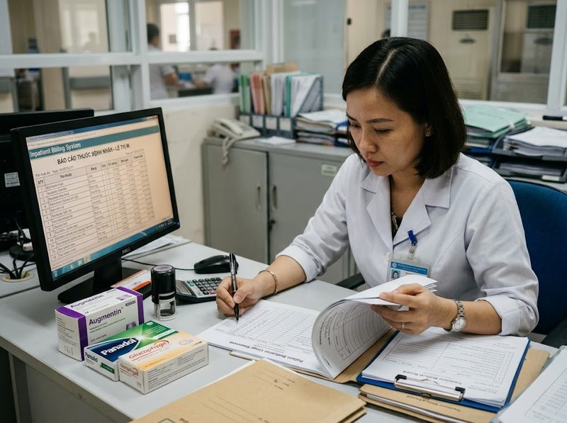 Tiền thuốc có nằm trong viện phí không và cách đọc khoản thanh toán