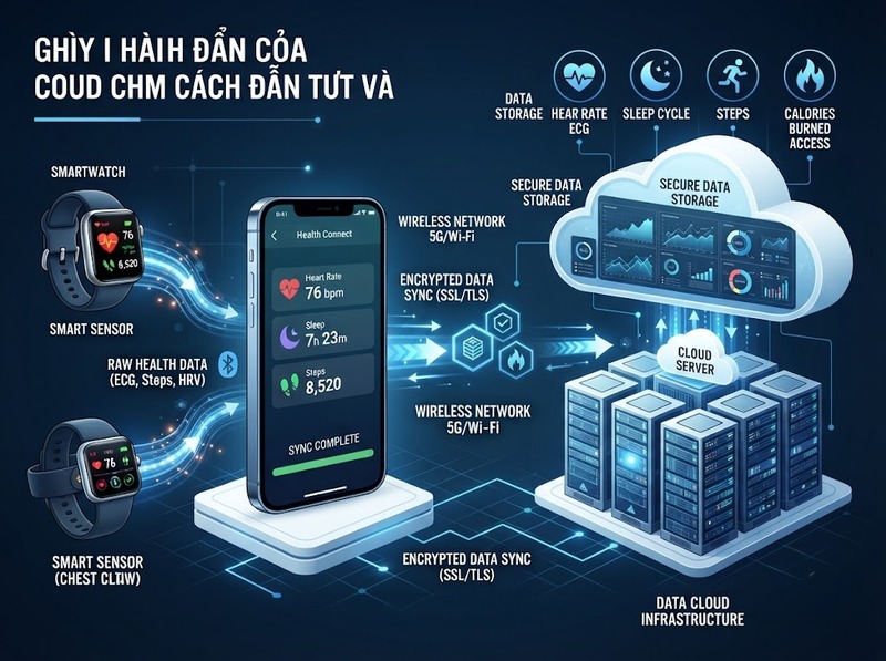 Ứng dụng sức khỏe có lưu dữ liệu lên đám mây không và bằng cách nào?