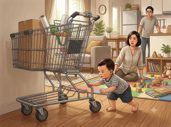 Biện pháp phòng tránh tai nạn xe đẩy đối với trẻ nhỏ