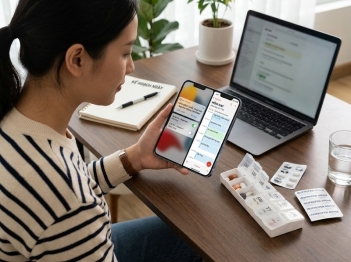Đồng bộ nhắc thuốc với lịch điện thoại được không?