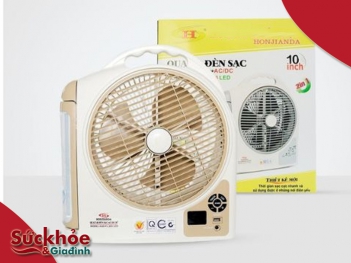 Quạt tích điện Honjianda sạc bảo lâu thì đầy?