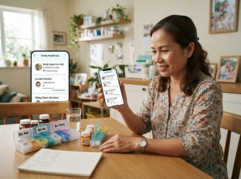 Ứng dụng nhắc thuốc cho nhiều người trong gia đình được không?