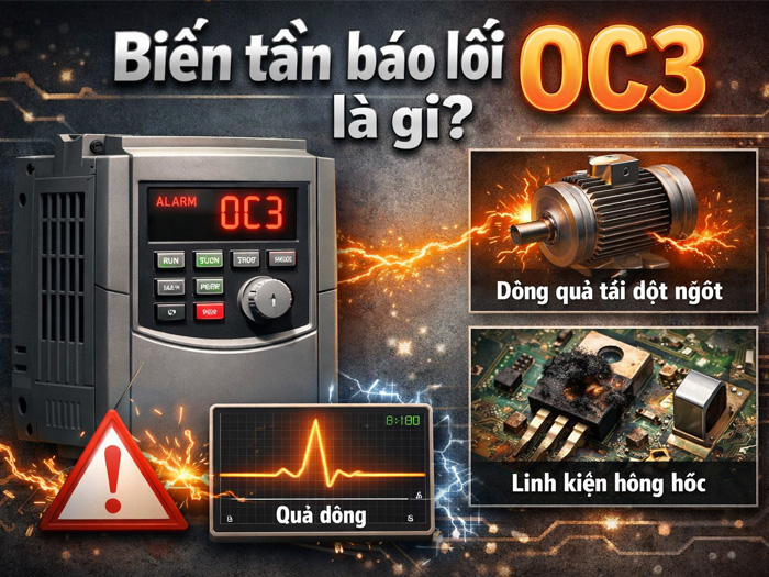 biến tần báo lỗi oc3