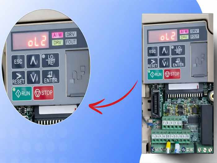 biến tần báo lỗi ol2