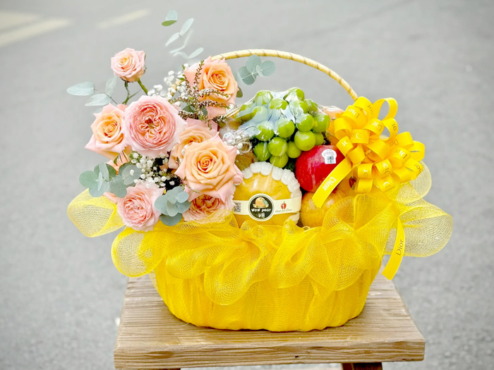 lỗi khi chọn giỏ trái cây cảm ơn bác sĩ